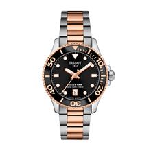 TISSOT T120.210.22.051.01 SEASTAR 1000 QUARTZ 36mm Bracelet Black Gold