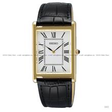 SEIKO SWR104P1 CONCEPTUAL Classic Quartz 27.2mm Leather White Black