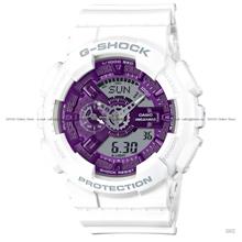 CASIO GA-110WS-7A G-SHOCK Ana-Digi World Time 51.2mm Resin WhitePurple