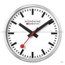 MONDAINE Wall Clock Round 25cm White