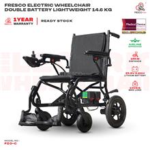 Fresco Electric Wheelchair Double Battery Lightweight 14.6kg