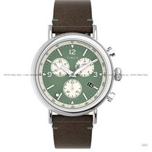 TIMEX TW2V71000 Waterbury Standard Chronograph 40mm Leather GreenBrown