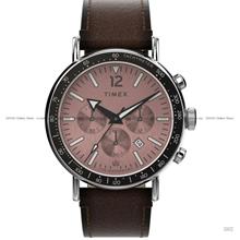 TIMEX TW2W47300 Waterbury Standard Chronograph Quartz 43mm Salmon