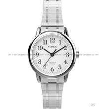 TIMEX TW2W52300 Easy Reader 25mm SS Expansion Band White Silver