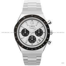 TIMEX TW2W53300 Q Timex Chronograph Quartz 40mm SS Bracelet White