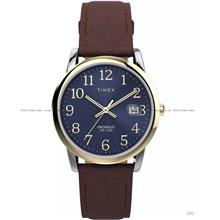 TIMEX TW2W54500 Easy Reader Date Magnifier Quartz 35mm Leather Brown