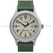 TIMEX TW4B30100 Expedition Scout Date Quartz 40mm Silicone CreamGreen