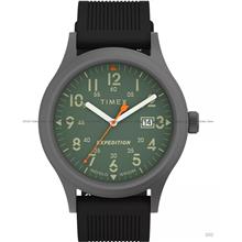 TIMEX TW4B30200 Expedition Scout Date Quartz 40mm Silicone Green Black