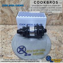 COOKBROS Ghostworks Rear Hub 110mm 36H Silver/Black