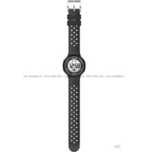 BUM BM08302 Women's Digital Watch Quartz 36.5mm Silicone Strap Black