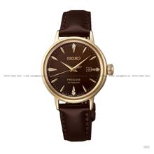 SEIKO SRE020J1 PRESAGE Cocktail Time Diamonds Auto 30mm Leather Brown