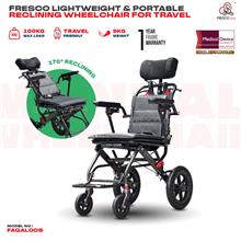 FRESCO 9kg Lightweight &amp; Portable Reclining Wheelchair for Travel