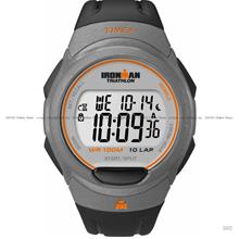 TIMEX T5K607 (M) IRONMAN Triathlon 10-Lap 41mm Resin Strap Black Grey
