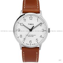 TIMEX TW2T27500 Waterbury Classic 40mm Leather Strap White Tan
