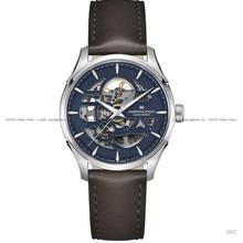 HAMILTON H42535541 JAZZMASTER SKELETON Automatic 40mm Leather Blue