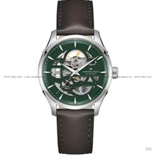 HAMILTON H42535560 JAZZMASTER SKELETON Automatic 40mm Leather Green