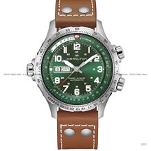 HAMILTON H77735560 KHAKI AVIATION X-WIND DAY DATE Auto 45mm Green Dial