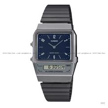 CASIO AQ-800EB-2A Unisex VINTAGE Ana-Digi Dual Time Bracelet Blue Grey