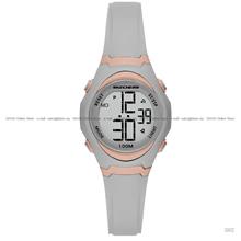 SKECHERS Watch SR2107 Women's Quartz Digital 31mm Grey Silicone Strap