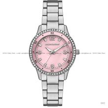 SKECHERS Watch SR6303 DEELANE Glitz Bezel 34mm SS Bracelet Pink MOP