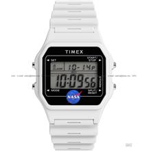 TIMEX TW2Y13500 Main Street NASA Artemis Digital 36mm Resin White