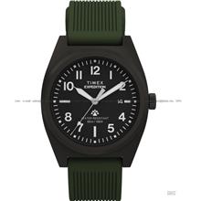 TIMEX TW2Y18000 Expedition Capstone Date 39mm Silicone Black Green
