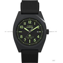 TIMEX TW2Y18100 Expedition Capstone Date 39mm Silicone Strap Black