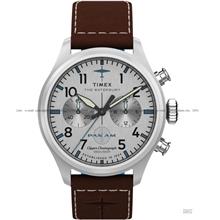 TIMEX TW2Y38700 PAN AM Waterbury Ace Chronograph Quartz 41mm Silver
