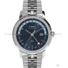 TIMEX TW2Y47600 Marlin GMT Date Quartz 40mm SS Bracelet Blue
