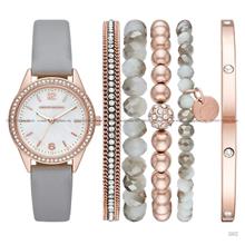 SKECHERS Watch SR9056 SETS 34mm Glitz Grey + Bracelet Gift Set