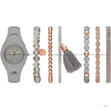 SKECHERS Watch SR9059 SETS 38mm Grey Silicone + Bracelet Gift Set