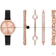 SKECHERS Watch SR9070 34mm Rose Gold Watch + Bracelet Gift Set