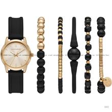 SKECHERS Watch SR9075 32mm Gold Black Watch + Bracelet Gift Set