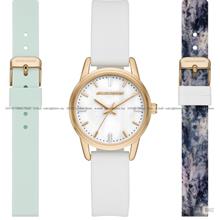 SKECHERS Watch SR9088 30mm White MOP Watch + Straps Gift Set