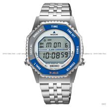 SEIKO SMGG21P1 Rotocall Digital Quartz 37mm SS Bracelet Blue Silver