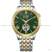 CITIZEN NH9134-83X Open Heart Automatic 40mm Two-Tone Bracelet Green
