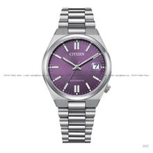 CITIZEN NJ0200-50W TSUYOSA Date Automatic 37mm SS Bracelet Purple
