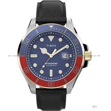 TIMEX TW2V72200 Harborside Coast Automatic 43mm Leather Blue Black