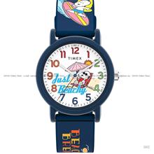 TIMEX TW2V78600 Peanuts Color Rush Just Beachy 36mm Silicone Navy Blue