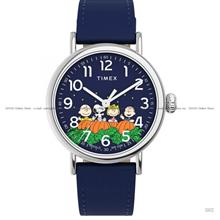 TIMEX TW2W72700 Standard Peanuts Pumpkin Patch 40mm Leather Strap Blue
