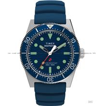 TIMEX TW2W74600 Deepwater Reef 200 Wave Pattern 41mm Rubber Strap Blue