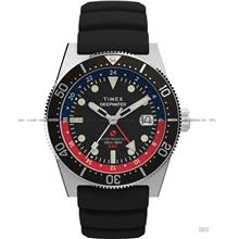 TIMEX TW2W75000 Deepwater Reef 200 GMT Quartz 41mm Rubber Black