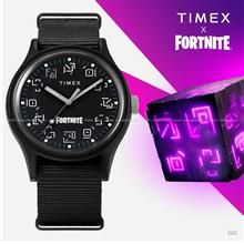 TIMEX TW2W97000 MK1 x FORTNITE 40mm Slip Thru Fabric Strap Black