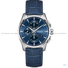 HAMILTON H32586641 JAZZMASTER AUTO CHRONOGRAPH 42mm Leather Strap Blue