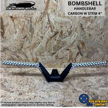 BOMBSHELL CARBON HANDLEBAR WITH STEM 4&quot;