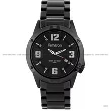ARMITRON 20-4692BKTI Men's Analog Date Quartz 42mm SS Bracelet Black