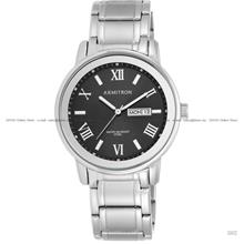 ARMITRON 20-4935BKSV Men's Day Date Quartz 41mm SS Bracelet Black