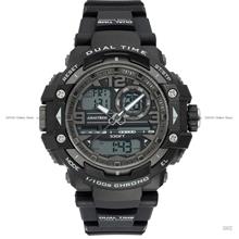 ARMITRON 20-5062BLK Men's DUAL Analog Digital Quartz 50mm Resin Black