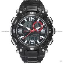 ARMITRON 20-5270BLK Men's Analog Digital Quartz 53mm Resin Strap Black