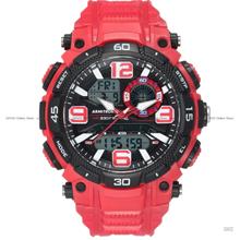 ARMITRON 20-5270RED Men's Analog Digital Quartz 53mm Resin Strap Red